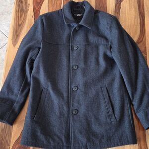 Black Rivet 65% Wool Blend Men's Coat Sz Small
